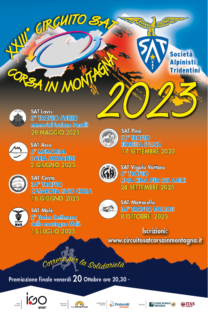 Circuito SAT corsa in montagna locandina 2023
