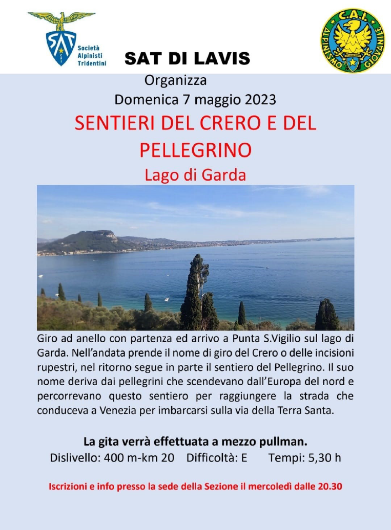 Sentieri del crero e del pellegrino