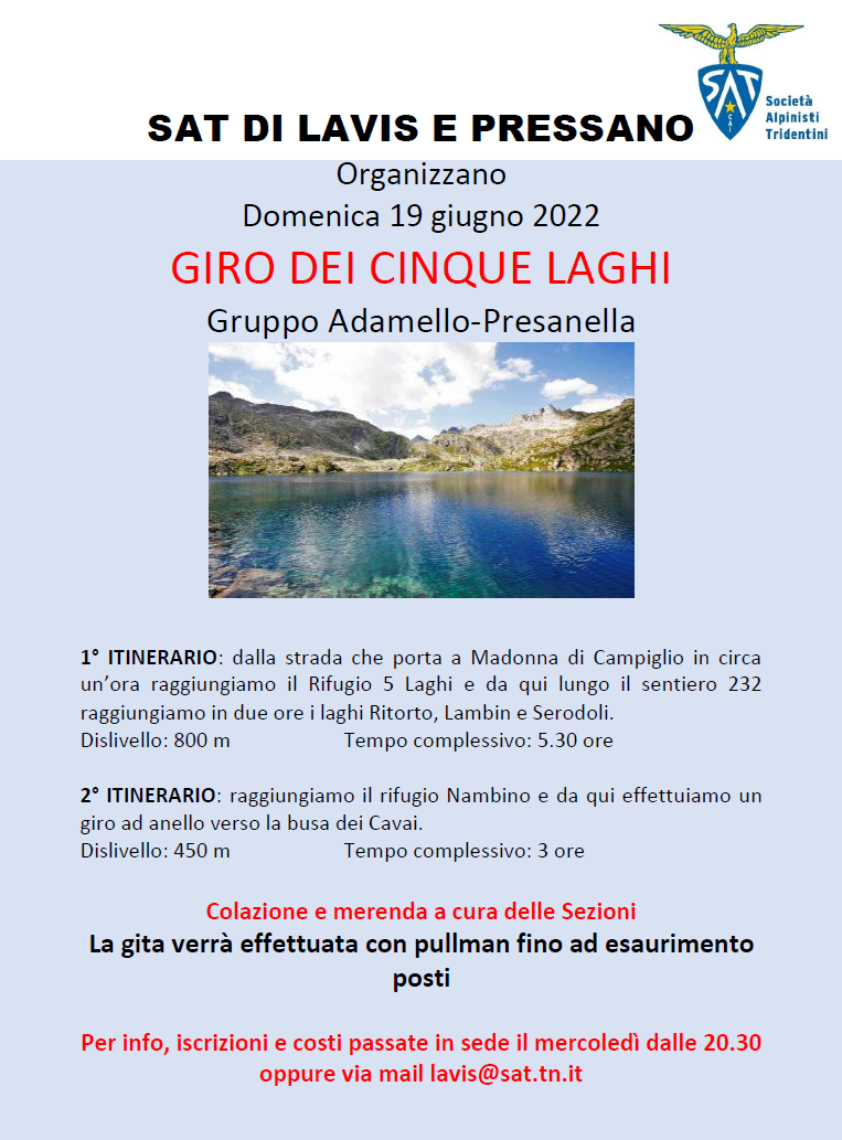 intersezionale giro 5 laghi